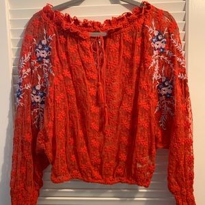 Free People Lace Top size XS. Very lightly worn